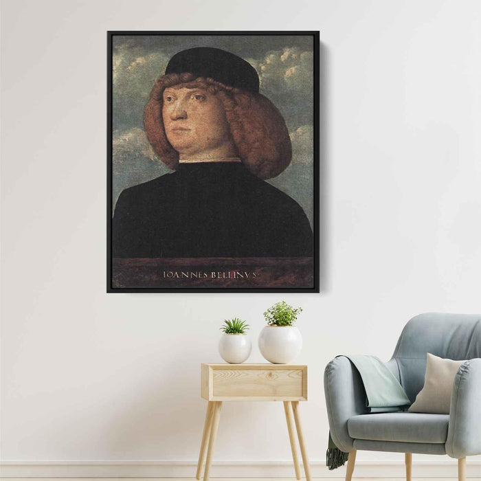 Portrait of a Young Man (1500) by Giovanni Bellini - Canvas Artwork