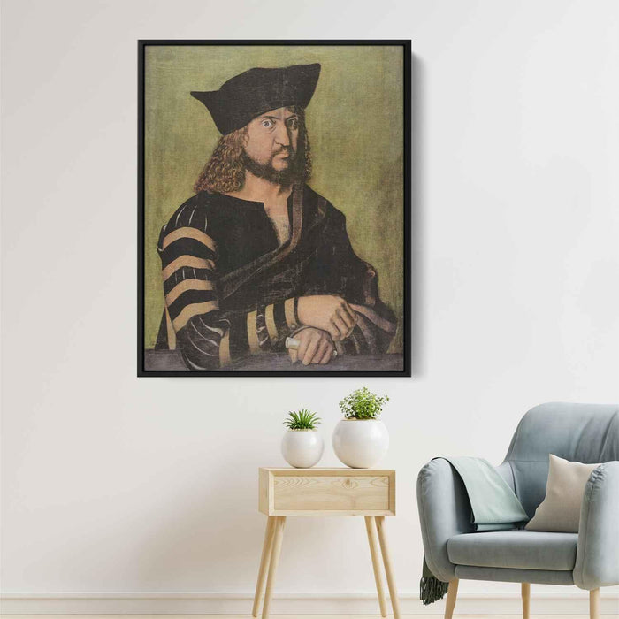 Portrait of Elector Frederick the Wise of Saxony (1496) by Albrecht Durer - Canvas Artwork