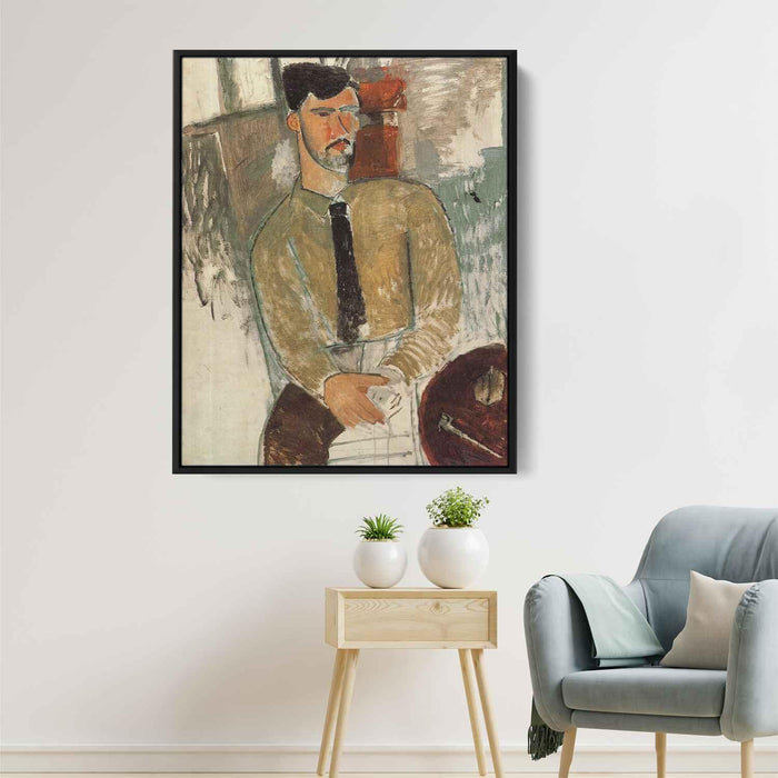 Portrait of Henri Laurens (1915) by Amedeo Modigliani - Canvas Artwork