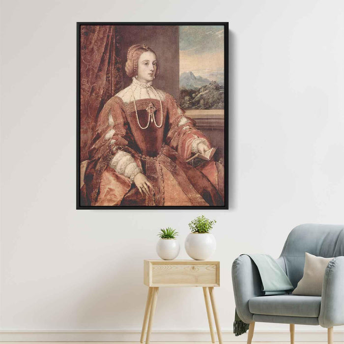 Portrait of Isabella of Portugal, wife of Holy Roman Emperor Charles V by Titian - Canvas Artwork