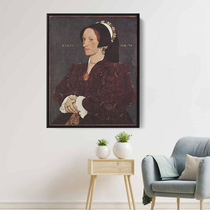 Portrait of Margaret Wyatt, Lady Lee by Hans Holbein the Younger - Canvas Artwork