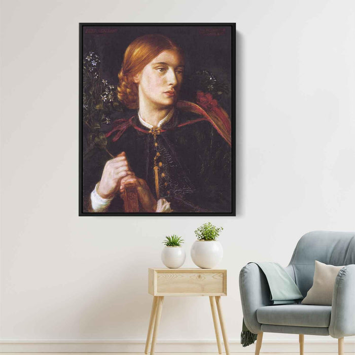 Portrait of Maria Leathart (1862) by Dante Gabriel Rossetti - Canvas Artwork