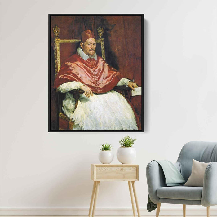 Portrait of Pope Innocent X (1650) by Diego Velazquez - Canvas Artwork