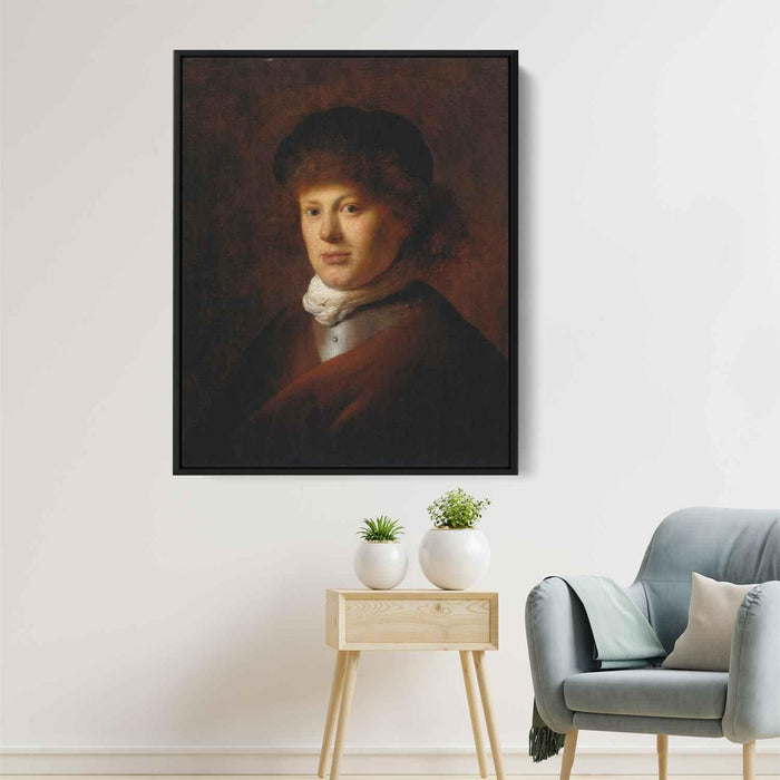 Portrait of Rembrandt van Rijn (1628) by Rembrandt - Canvas Artwork