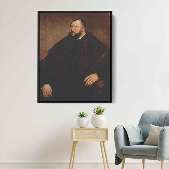 Portrait of the Great Elector John Frederick of Saxony (1550) by Titian - Canvas Artwork