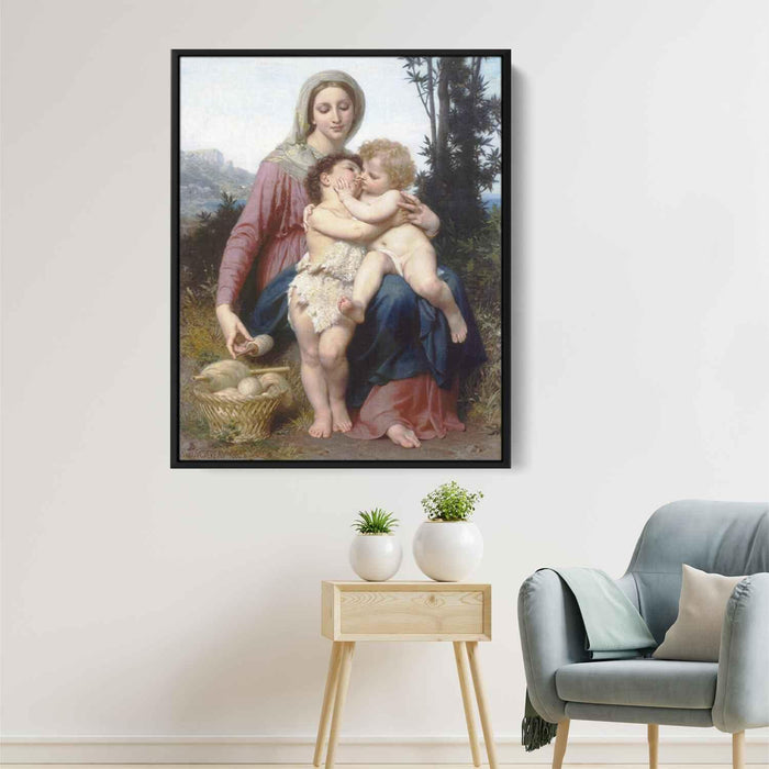 Holy family (1863) by William-Adolphe Bouguereau - Canvas Artwork