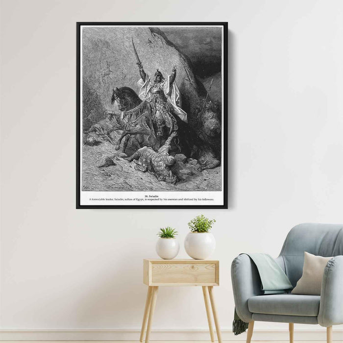 Saladin by Gustave Dore - Canvas Artwork