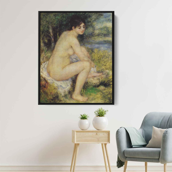 Seated Bather (1883) by Pierre-Auguste Renoir - Canvas Artwork