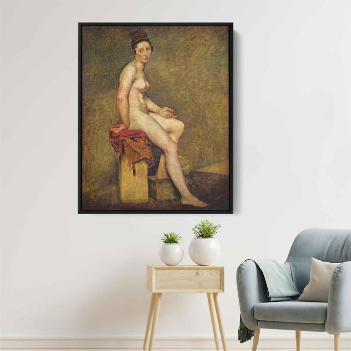 Seated Nude, Mademoiselle Rose by Eugene Delacroix - Canvas Artwork