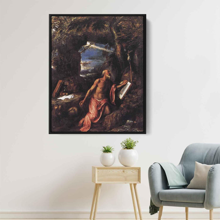 St Jerome (1575) by Titian - Canvas Artwork