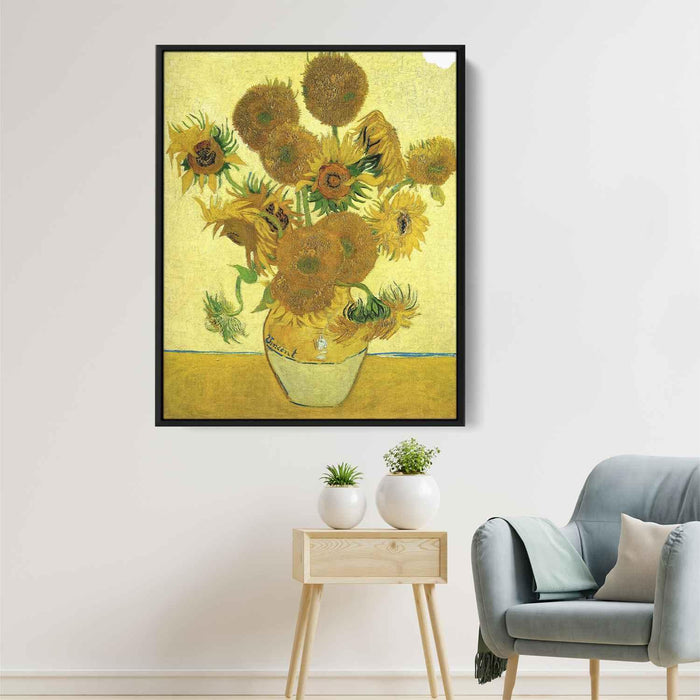 Still Life - Vase with Fifteen Sunflowers (1888) by Vincent van Gogh - Canvas Artwork