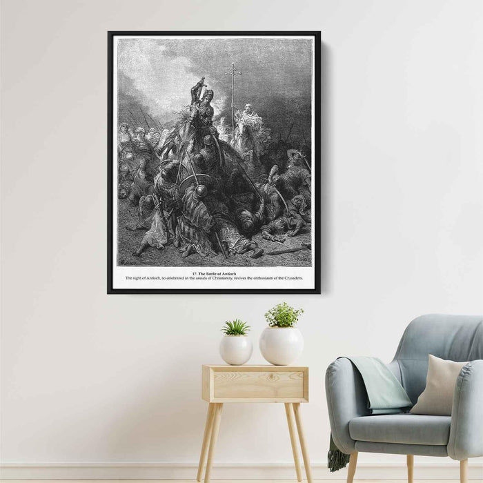 The Battle of Antioch by Gustave Dore - Canvas Artwork