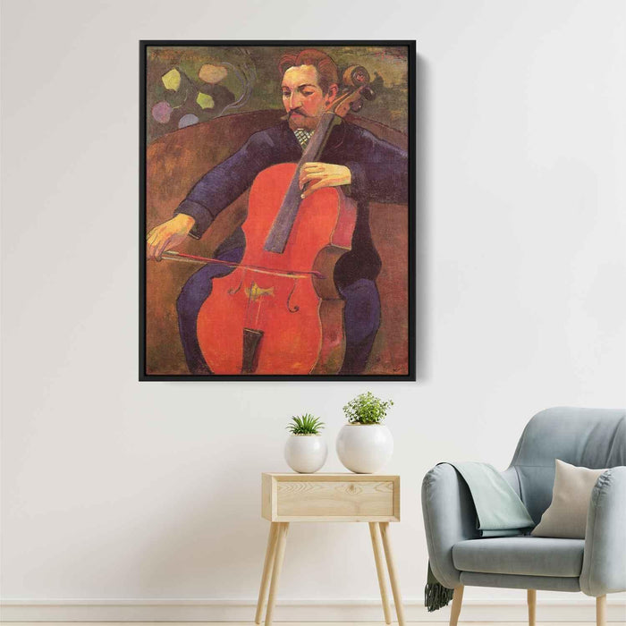 The Cellist (Portrait of Upaupa Scheklud) (1894) by Paul Gauguin - Canvas Artwork