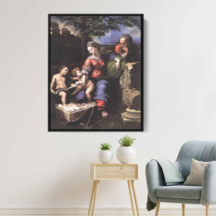 The Holy Family of the Oak Tree (1518) by Raphael - Canvas Artwork