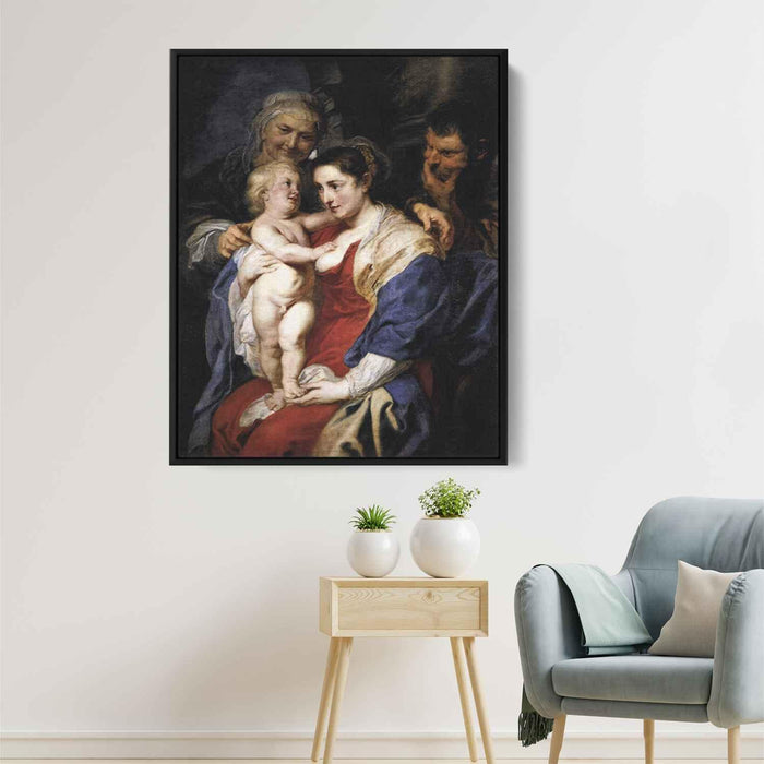 The Holy Family with St. Anne (1630) by Peter Paul Rubens - Canvas Artwork