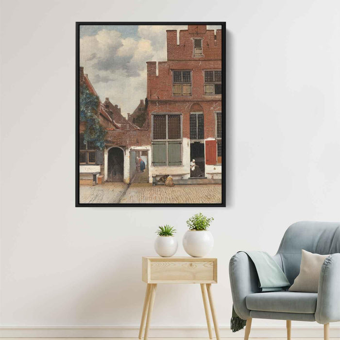 The Little Street (1660) by Johannes Vermeer - Canvas Artwork