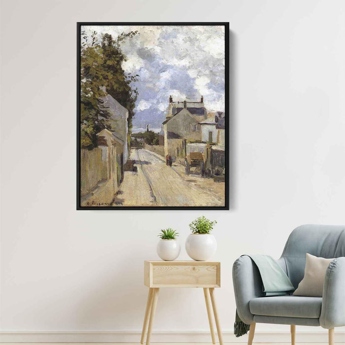 The street of Hermitage, Pontoise by Camille Pissarro - Canvas Artwork