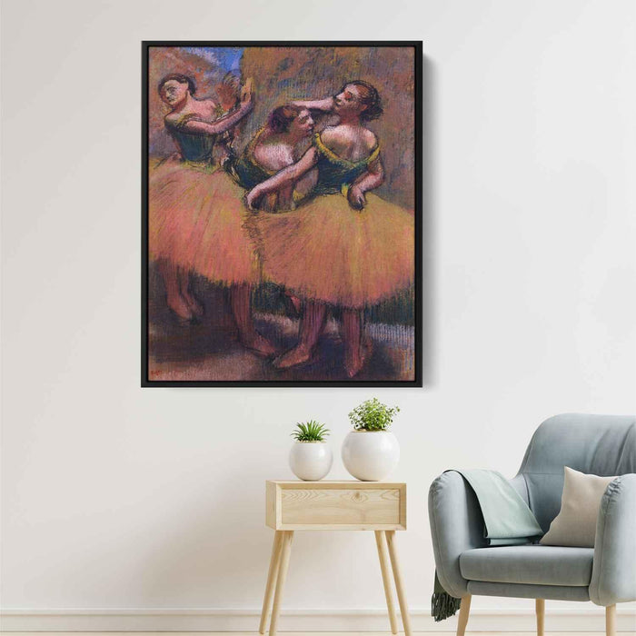 Three Dancers, Green Blouses by Edgar Degas - Canvas Artwork