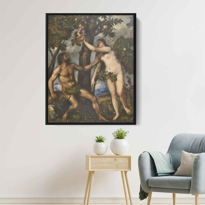 The Fall of Man (1550) by Titian - Canvas Artwork