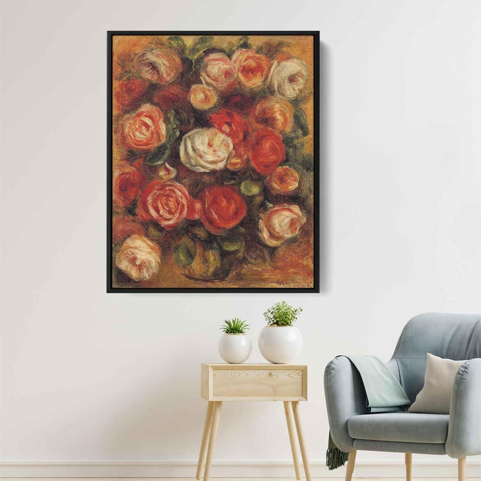 Vase of Roses by Pierre-Auguste Renoir - Canvas Artwork