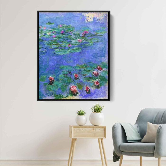 Water Lilies Red (1919) by Claude Monet - Canvas Artwork