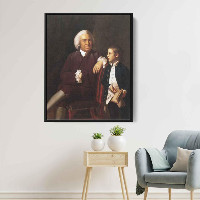 William Vassall and His Son Leonard (1772) by John Singleton Copley - Canvas Artwork