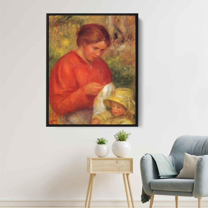 Woman and Child (1900) by Pierre-Auguste Renoir - Canvas Artwork