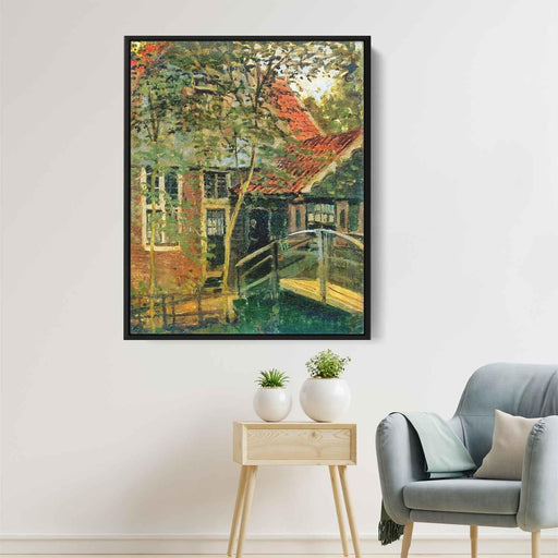 Zaandam, Little Bridge by Claude Monet - Canvas Artwork