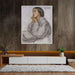 Christina Rossetti by Dante Gabriel Rossetti - Canvas Artwork