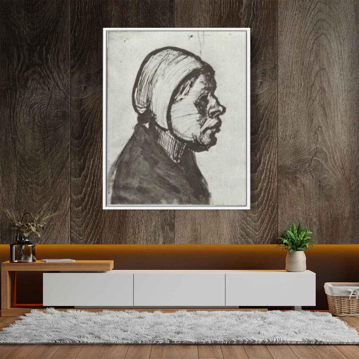 Peasant Woman, Head by Vincent van Gogh - Canvas Artwork