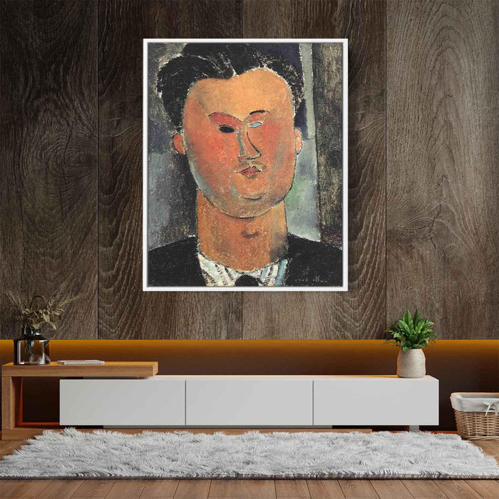 Pierre Reverdy (1915) by Amedeo Modigliani - Canvas Artwork