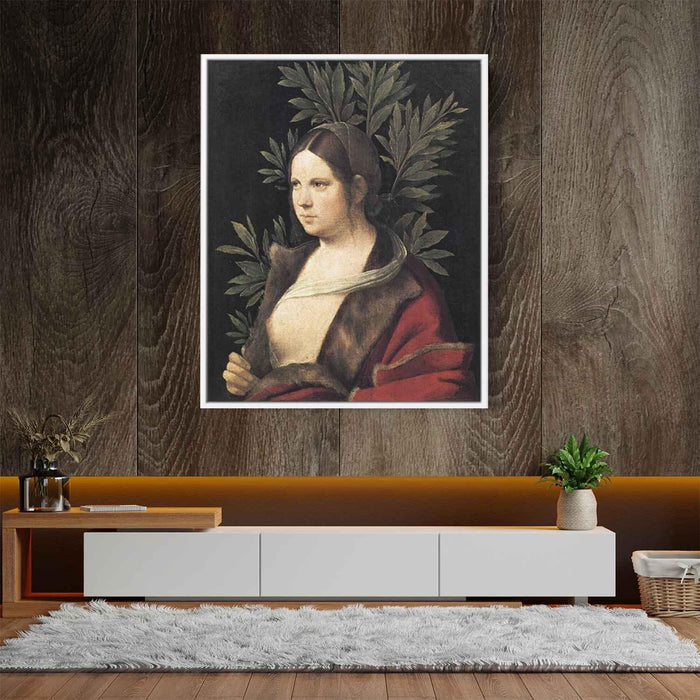 Portrait of a Young Woman (Laura) (1506) by Giorgione - Canvas Artwork