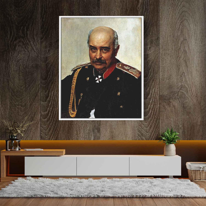 Portrait of general and statesman Mikhail Ivanovich Dragomirov (1889) by Ilya Repin - Canvas Artwork