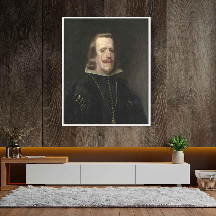 Portrait of Philip IV of Spain (1656) by Diego Velazquez - Canvas Artwork