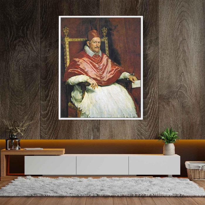 Portrait of Pope Innocent X (1650) by Diego Velazquez - Canvas Artwork