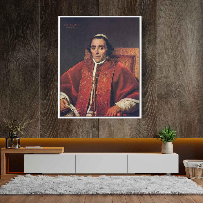 Portrait of Pope Pius VII (1805) by Jacques-Louis David - Canvas Artwork