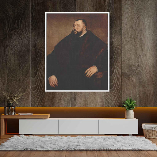 Portrait of the Great Elector John Frederick of Saxony (1550) by Titian - Canvas Artwork