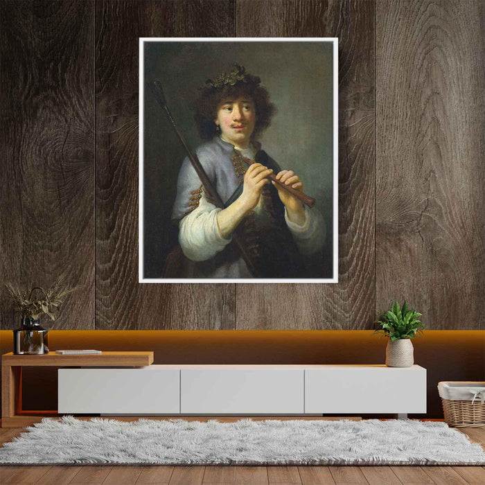 Rembrandt as Shepherd (1636) by Rembrandt - Canvas Artwork