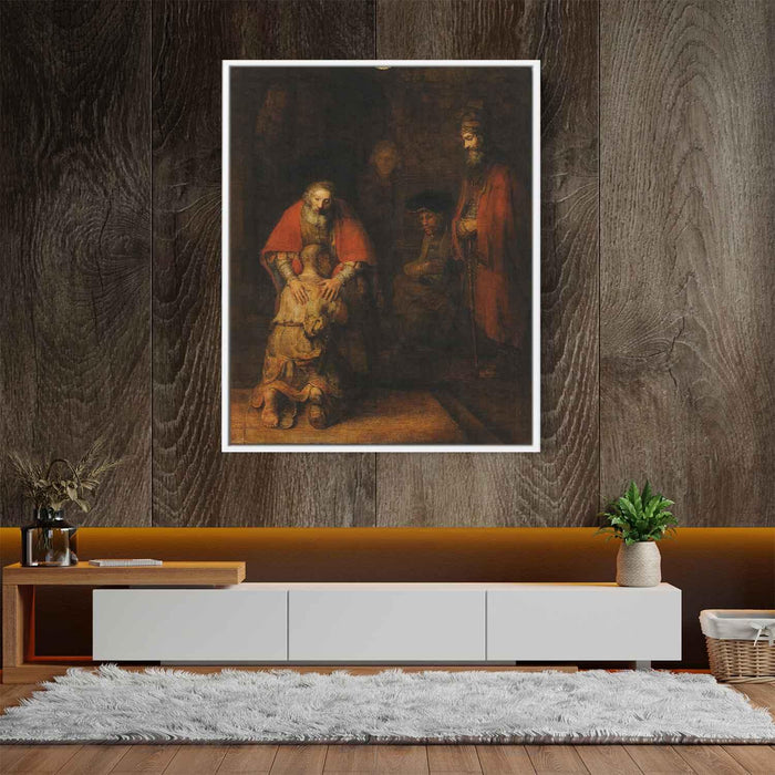 The Return of the Prodigal Son (1669) by Rembrandt - Canvas Artwork