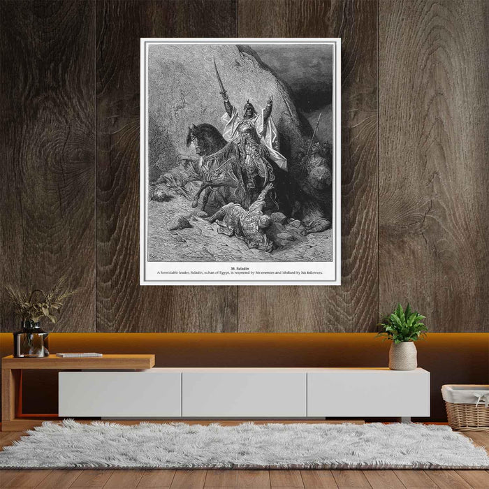 Saladin by Gustave Dore - Canvas Artwork