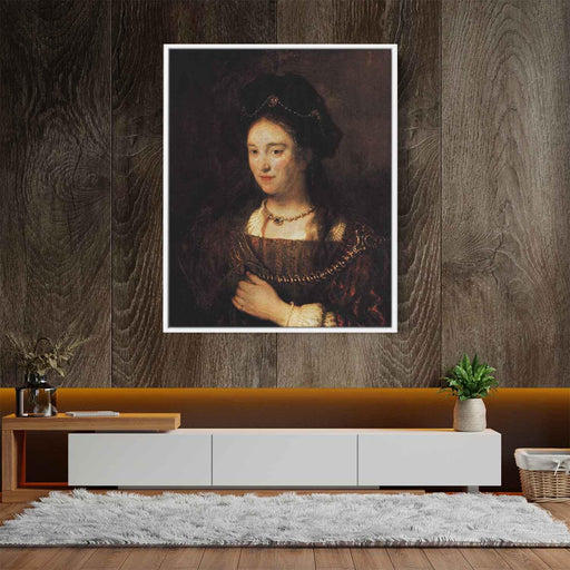 Saskia, the Artist's Wife by Rembrandt - Canvas Artwork