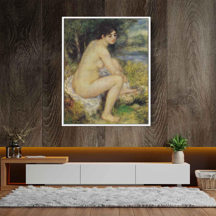 Seated Bather (1883) by Pierre-Auguste Renoir - Canvas Artwork