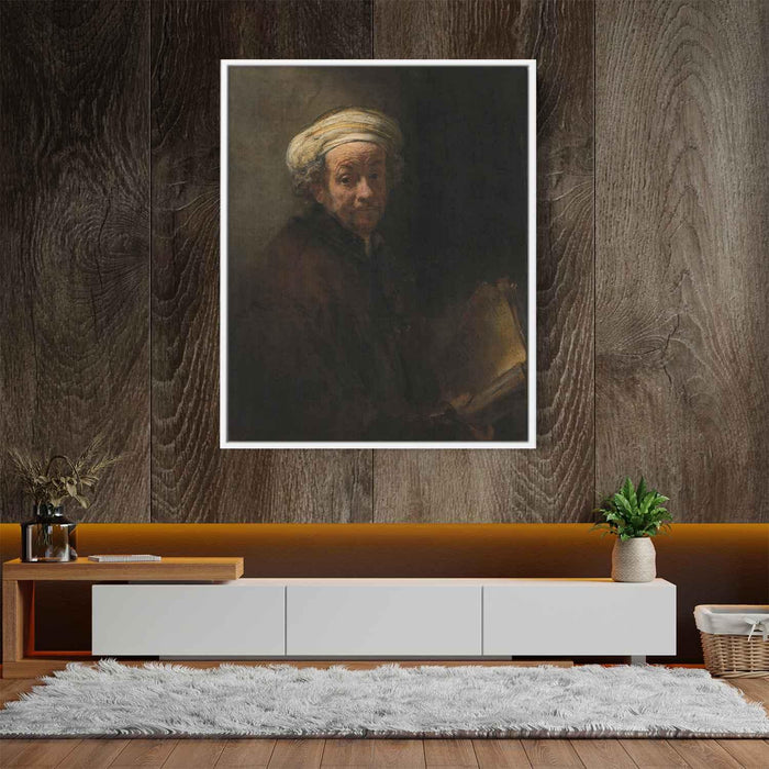 Self-portrait as the Apostle Paul (1661) by Rembrandt - Canvas Artwork