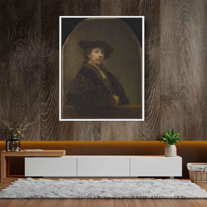 Self-portrait at the Age of 34 (1640) by Rembrandt - Canvas Artwork