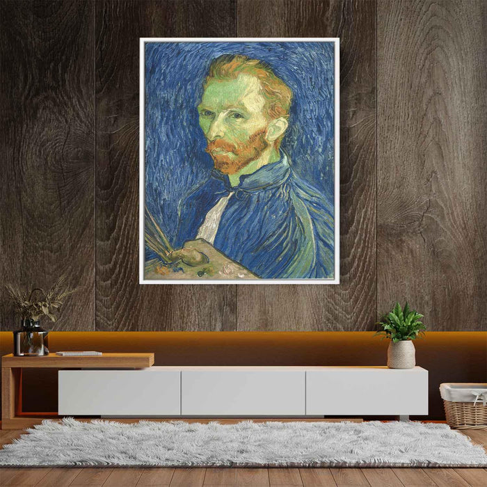 Self Portrait with Pallette (1889) by Vincent van Gogh - Canvas Artwork