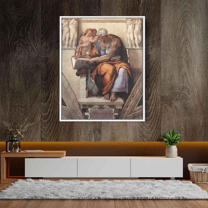 Sistine Chapel Ceiling: Cumaean Sibyl (1510) by Michelangelo - Canvas Artwork