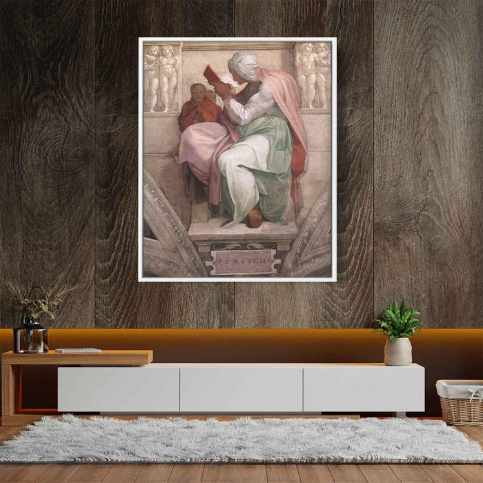 Sistine Chapel Ceiling: The Persian Sibyl (1511) by Michelangelo - Canvas Artwork