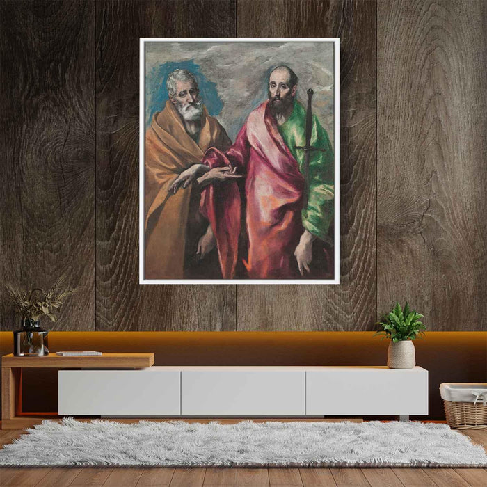 St. Paul and St. Peter (1595) by El Greco - Canvas Artwork