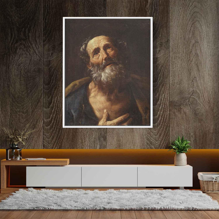 St. Peter Penitent (1600) by Guido Reni - Canvas Artwork