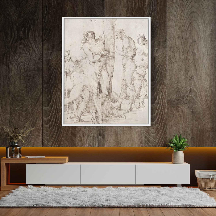 Study sheet with six nude figures (1515) by Albrecht Durer - Canvas Artwork